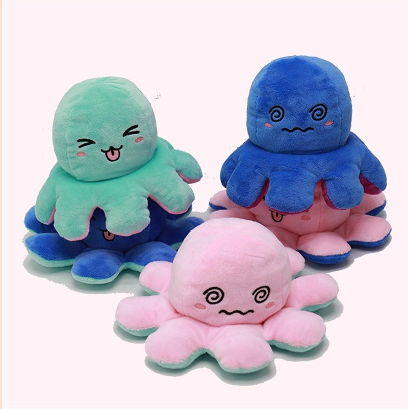 Flip Reversible Octopus Plush Doll 4