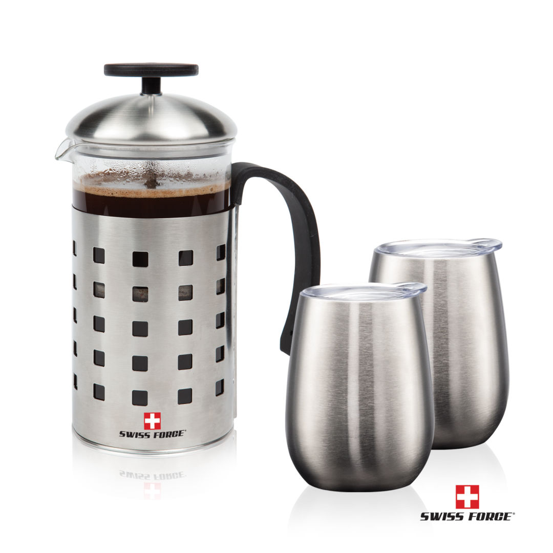 Swiss Force® Coffee Press & Vivaldi Cups 4