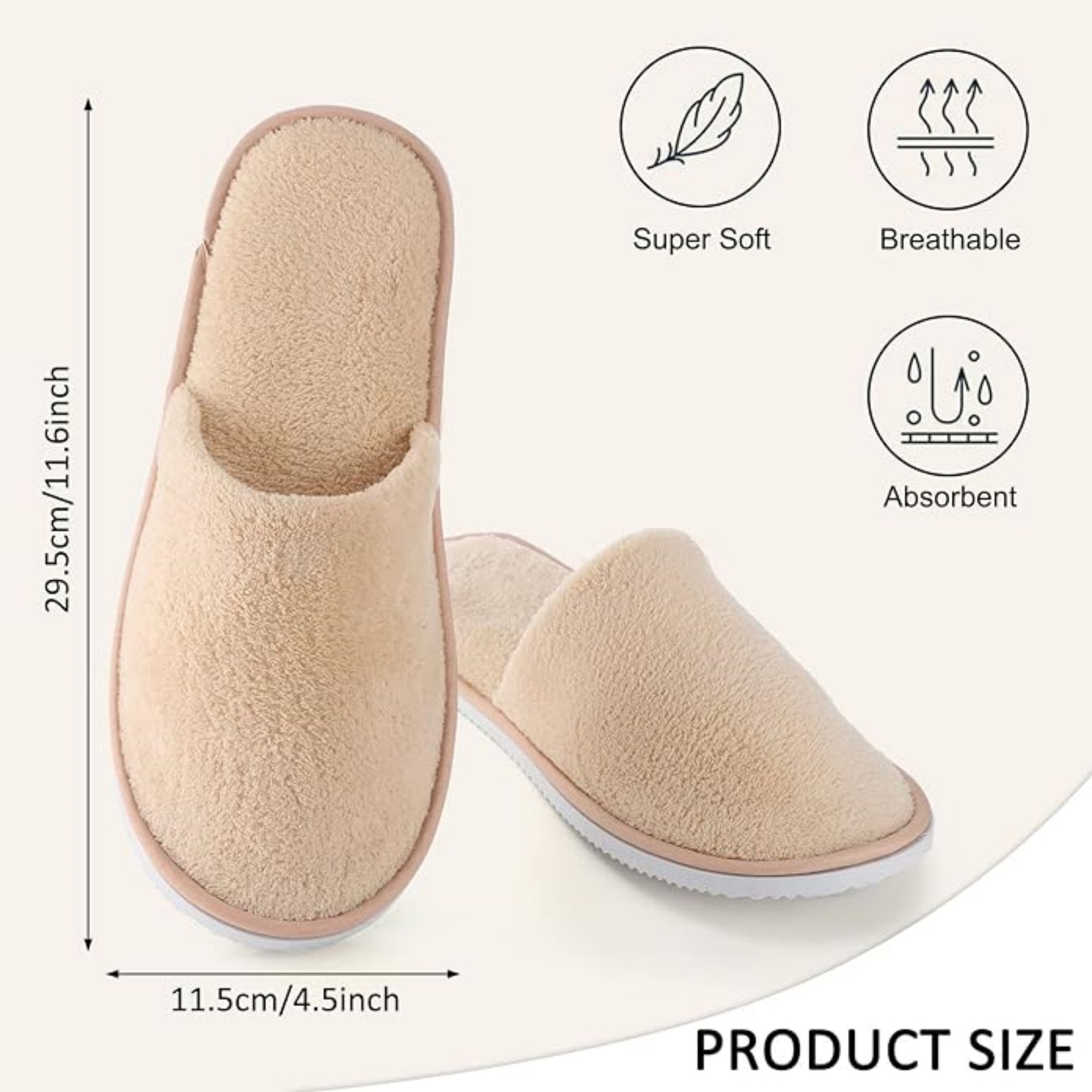 Coral Fleece Closed Toe Slippers 3