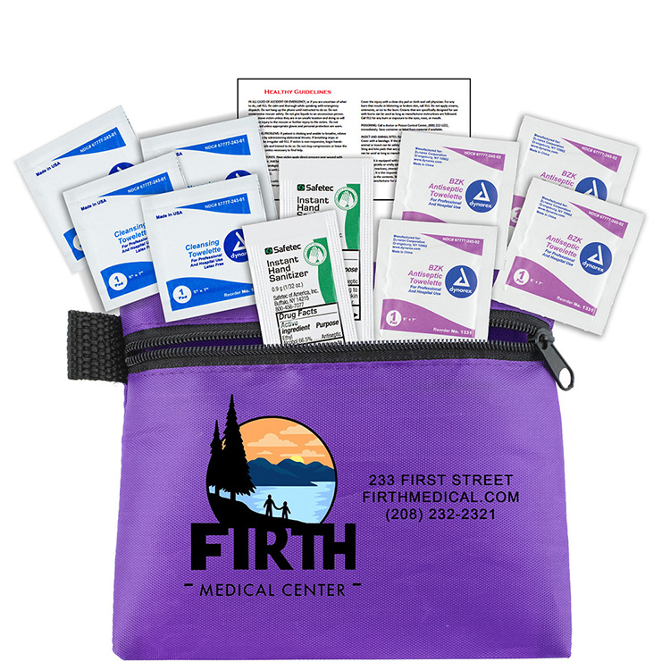 "Pallas" 10 Piece Healthy Antiseptic Pack in Zipper Pouch 13