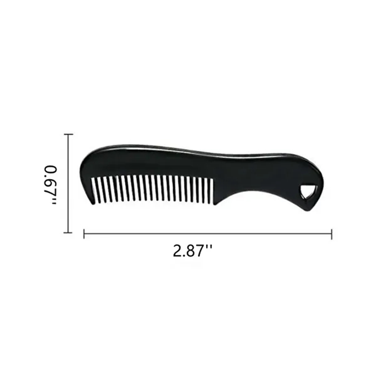 Plastic Mini Mustache Comb 2