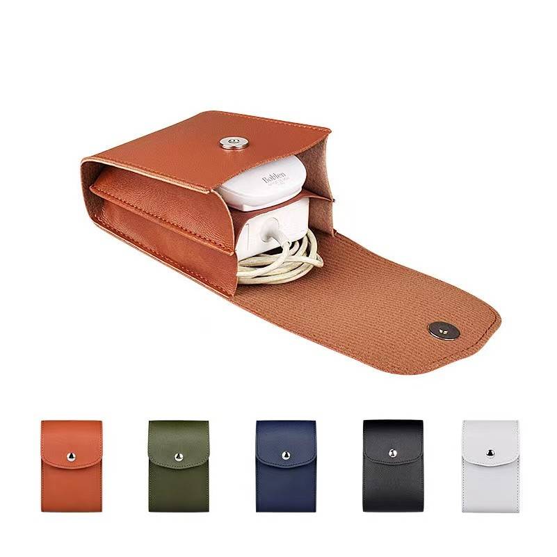 PU Leather Charge Pouch Travel Organizer Mouse Bag 2