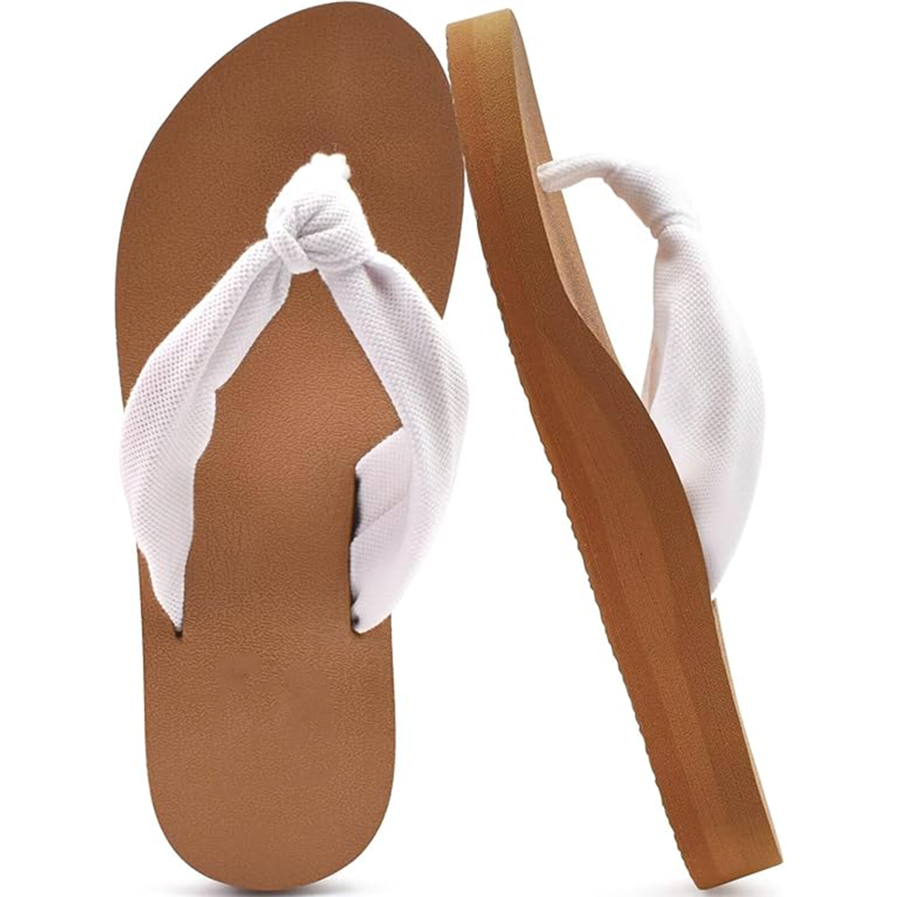 Women's Yoga Mat Leather Flip Flops 21