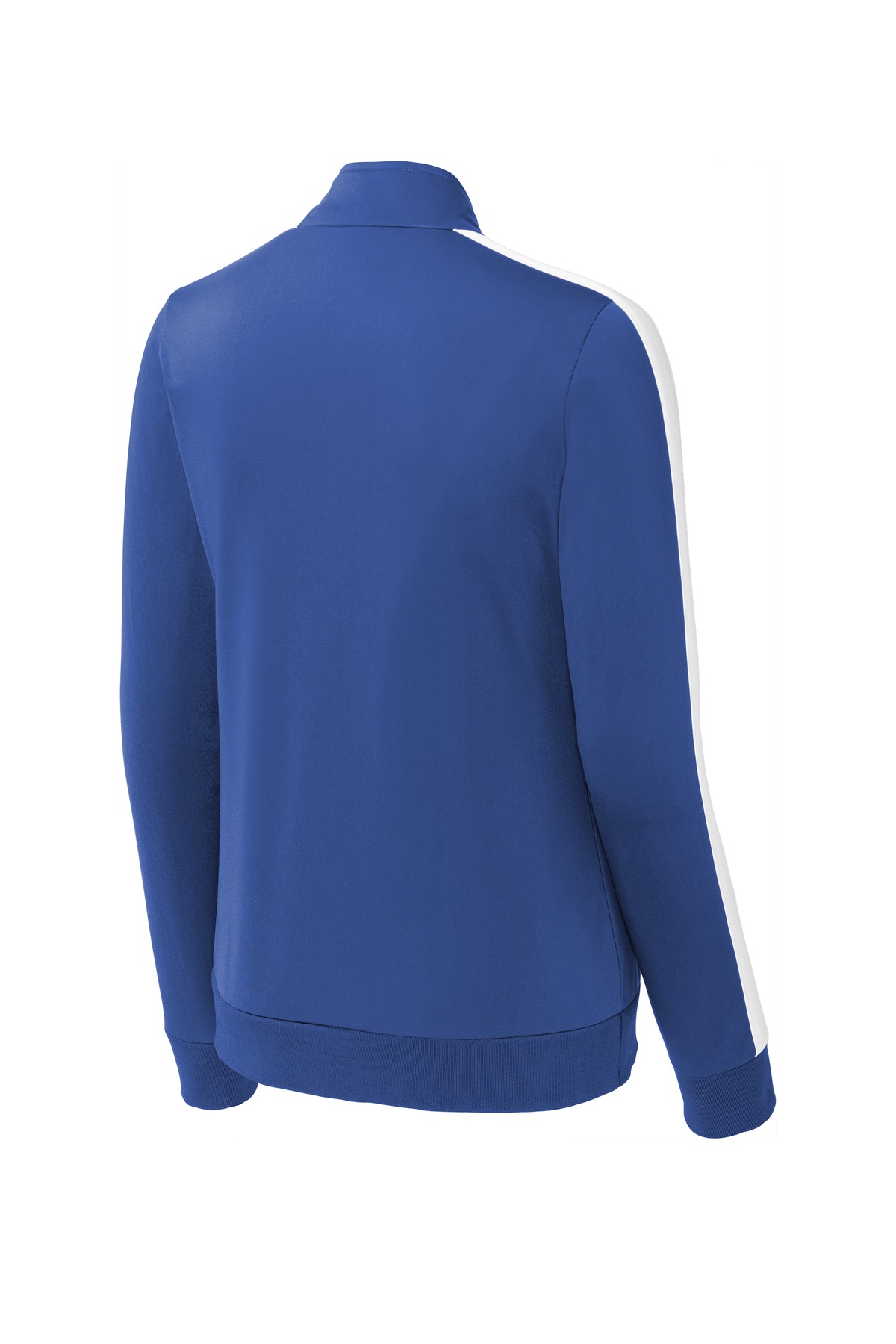 Sport-Tek Women's Tricot Sleeve Stripe Track Jacket. LST94 7