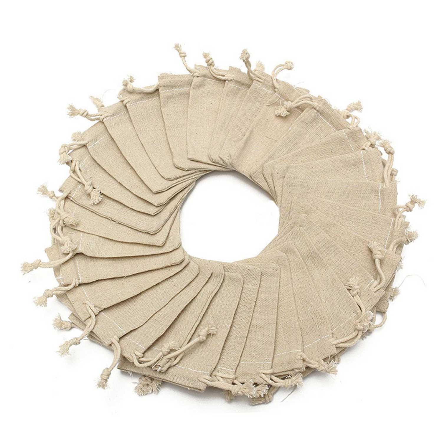 Drawstring Cotton Linen Bag 6