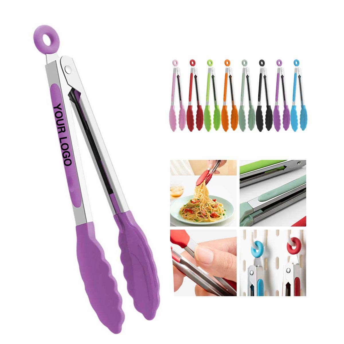 Durable Cooking Tongs with Heat Resistant Grip 8