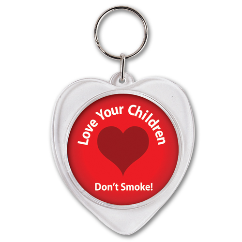 Snap-In Heart Keytag