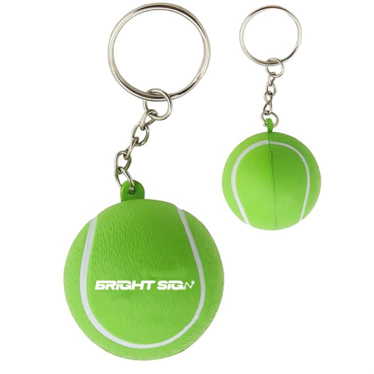 Mini Foam Sports Ball Keychain (Baseball, Tennis & Volleyball) 2
