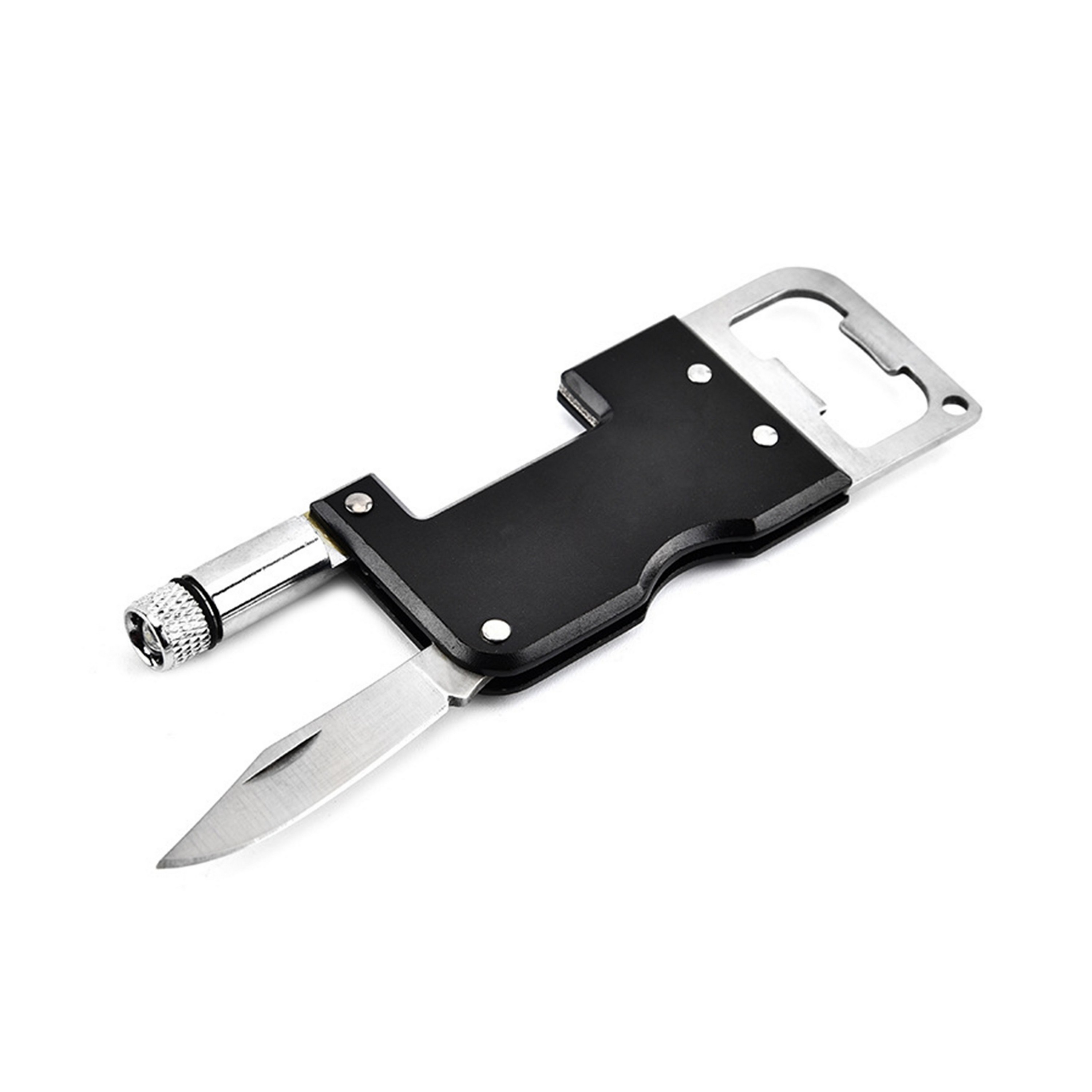 Multifunctional Metal LED Bottle Opener Key Chain 4