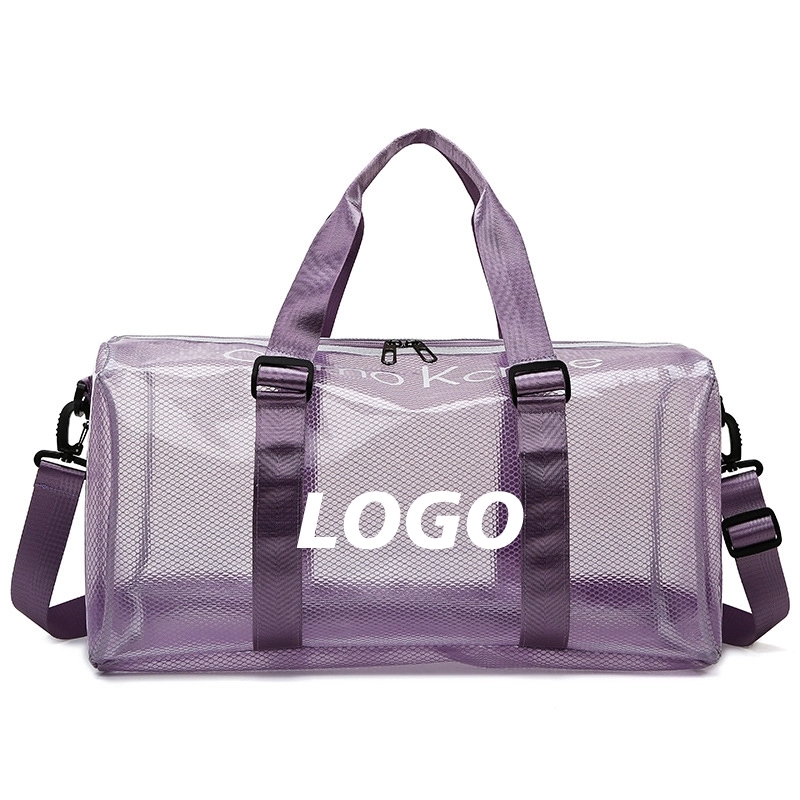 Custom Clear PVC Gym Sports Travel Duffel Bags 2