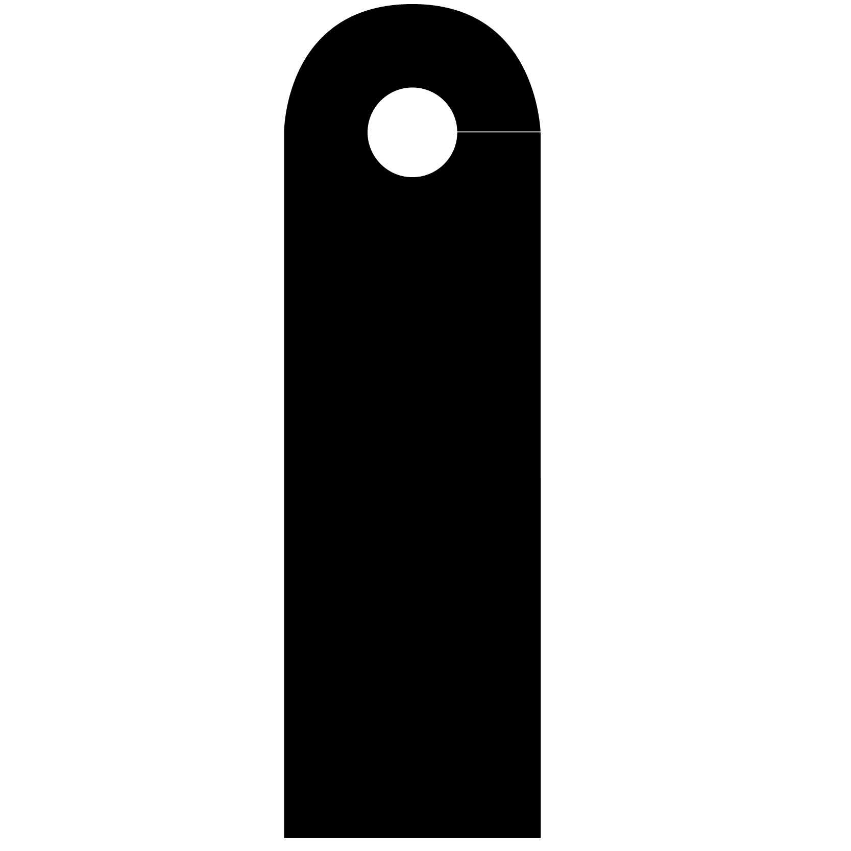 Door Hanger Long 1/4" 2