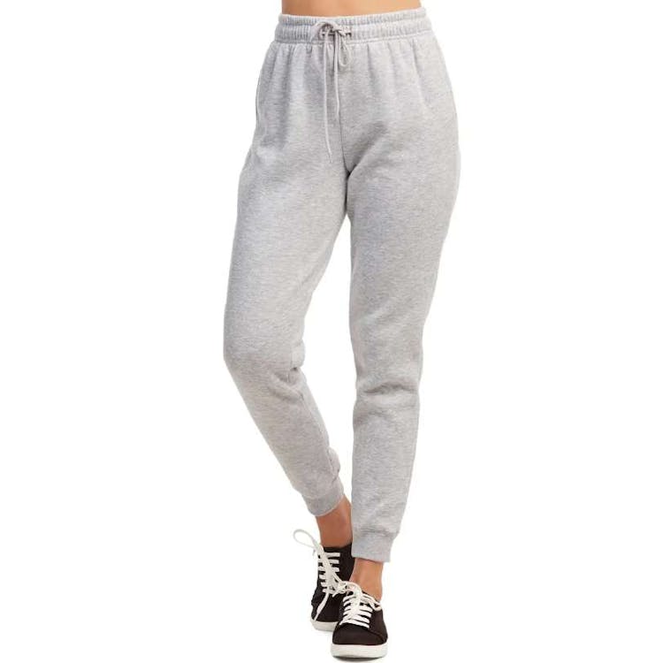 Sofra Ladies Fleece Joggers Gray Small 2