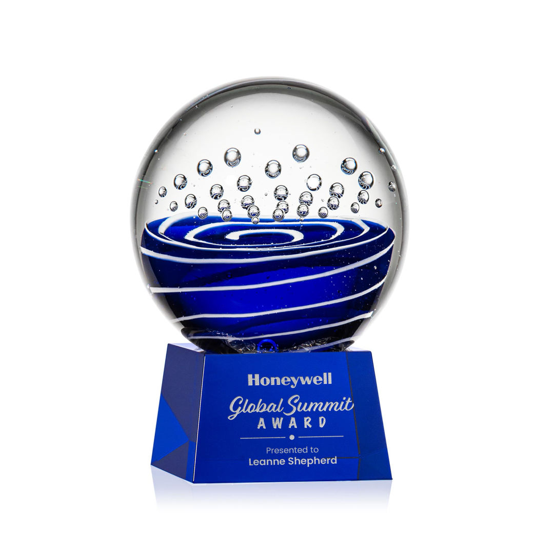 Tranquility Award on Robson Base - Blue 5