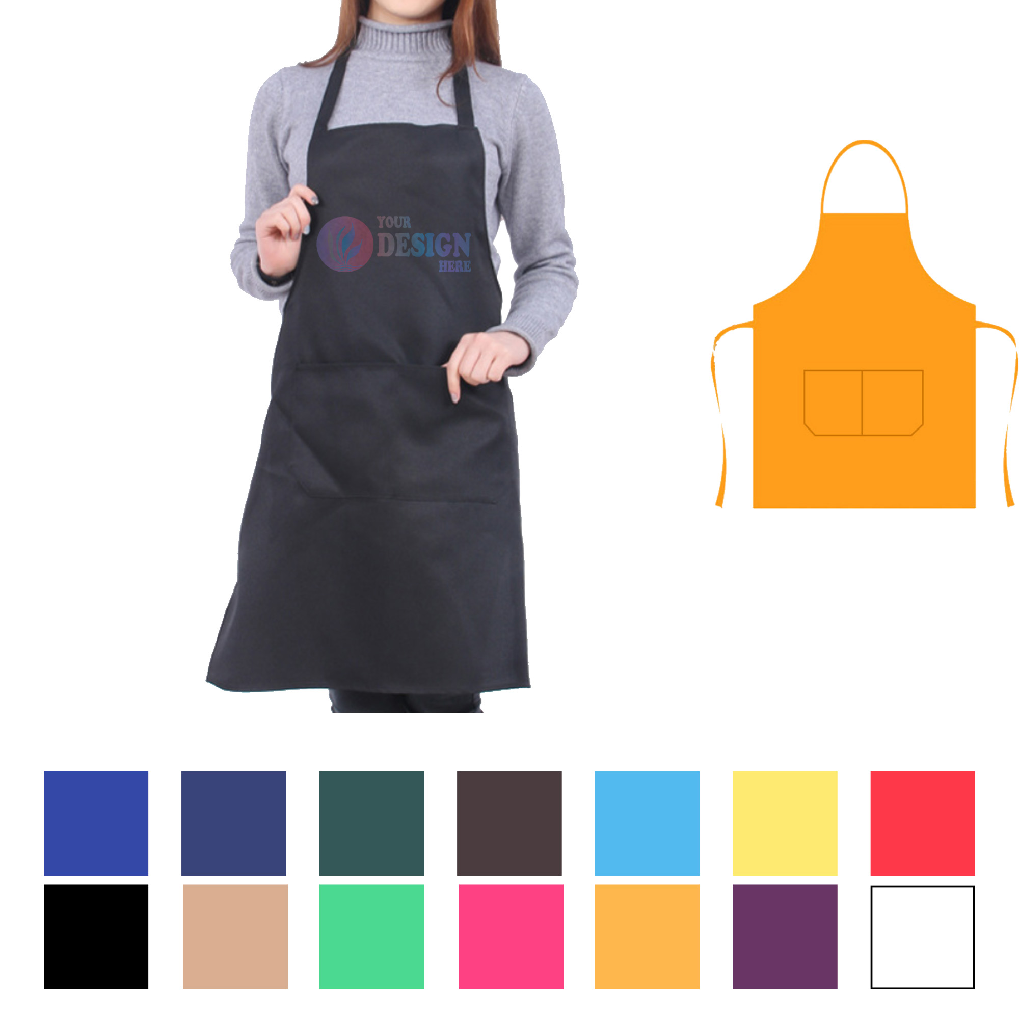 Sublimation Polyester Kitchen Apron 2