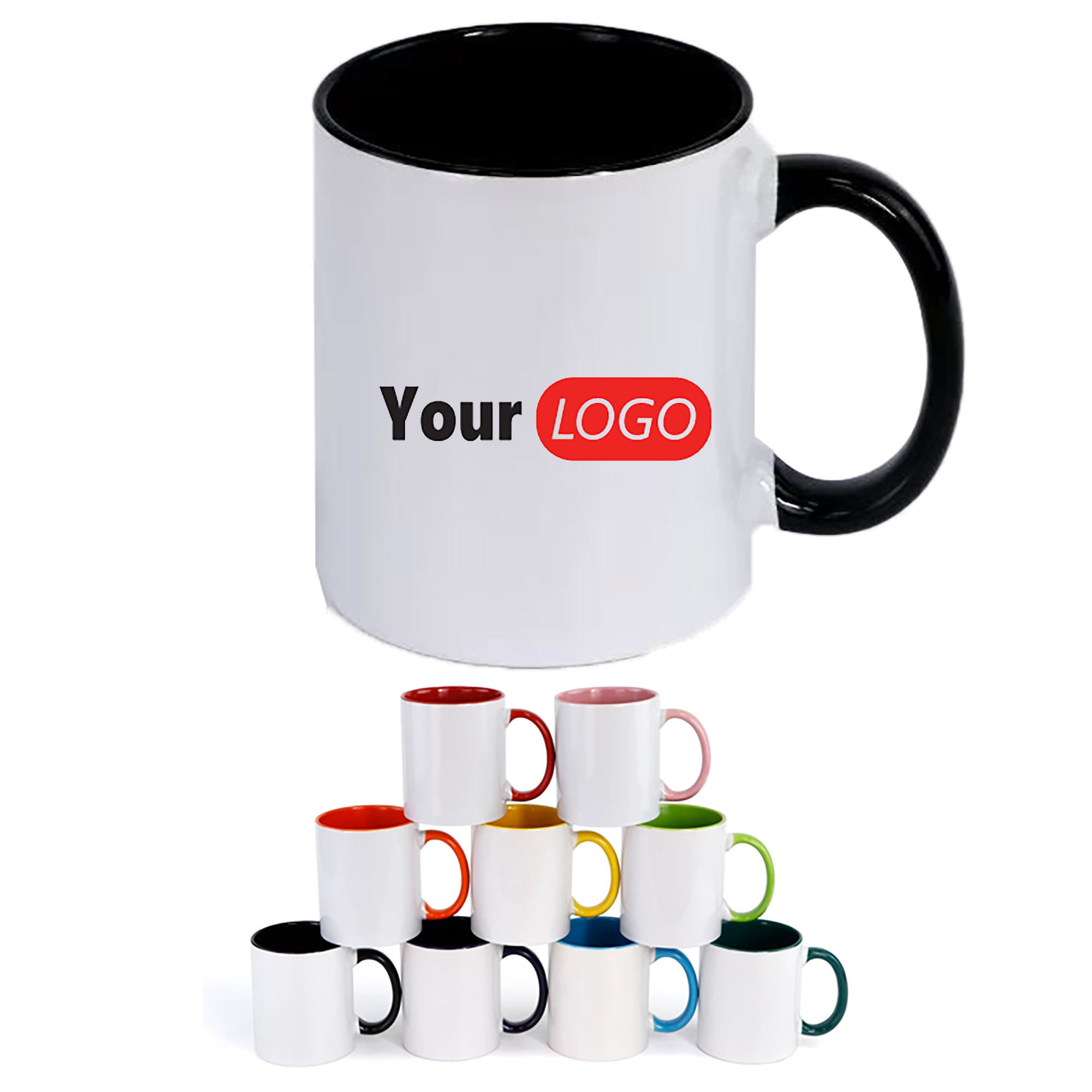 12 Ounce Dual-Tone Ceramic Mug 2