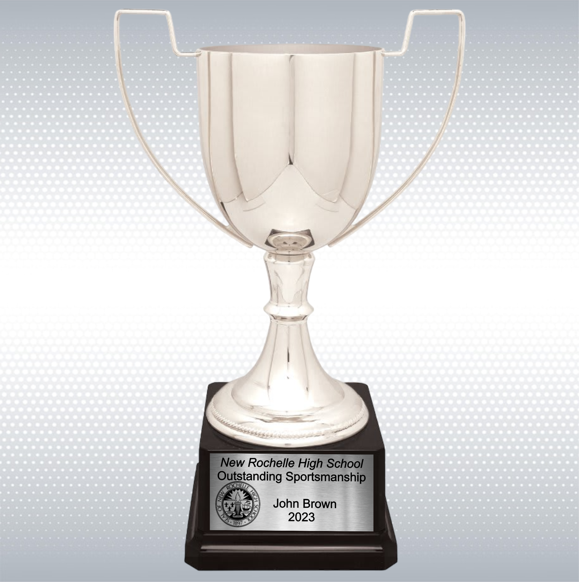 11 3/4" Completed Zinc Cup Trophy on Plastic Base 8