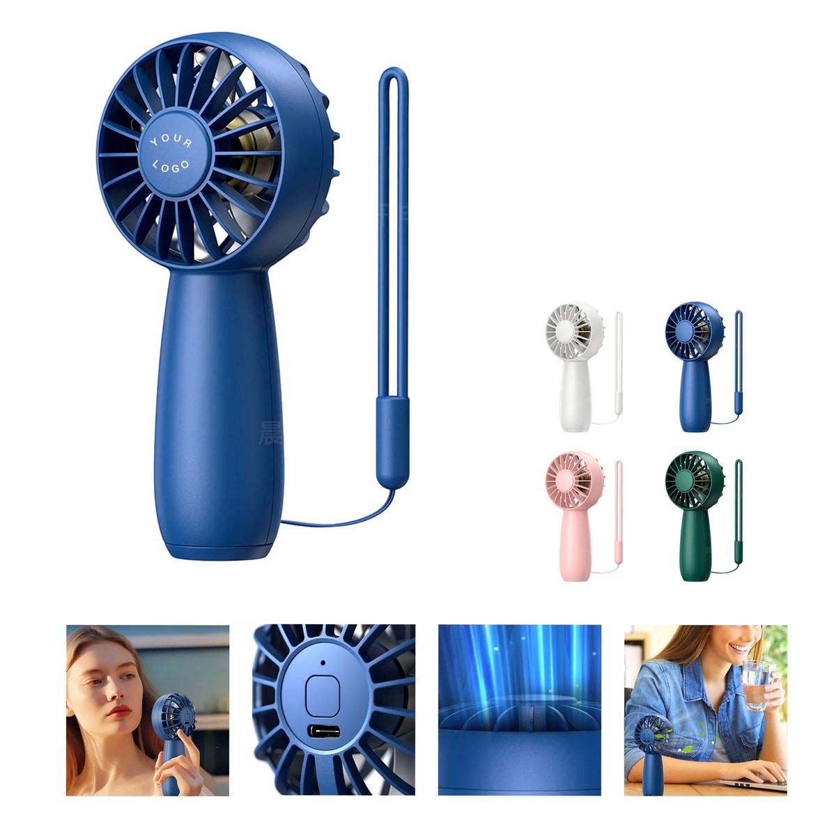 Portable Cooling Fan with Ergonomic Handle Design 2