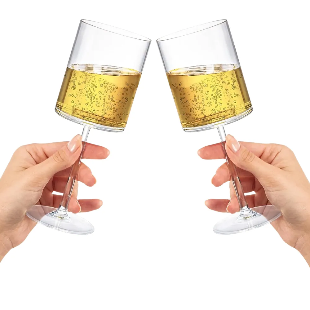 14oz. Acrylic Square Wine Glass 5
