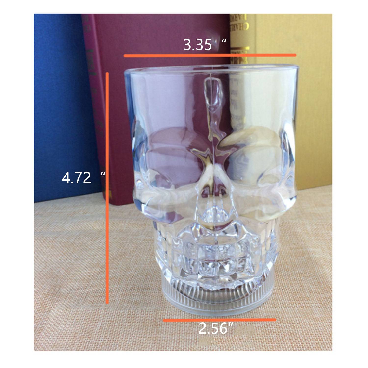 14 oz. Flashing LED Lighted Skull Cup 3