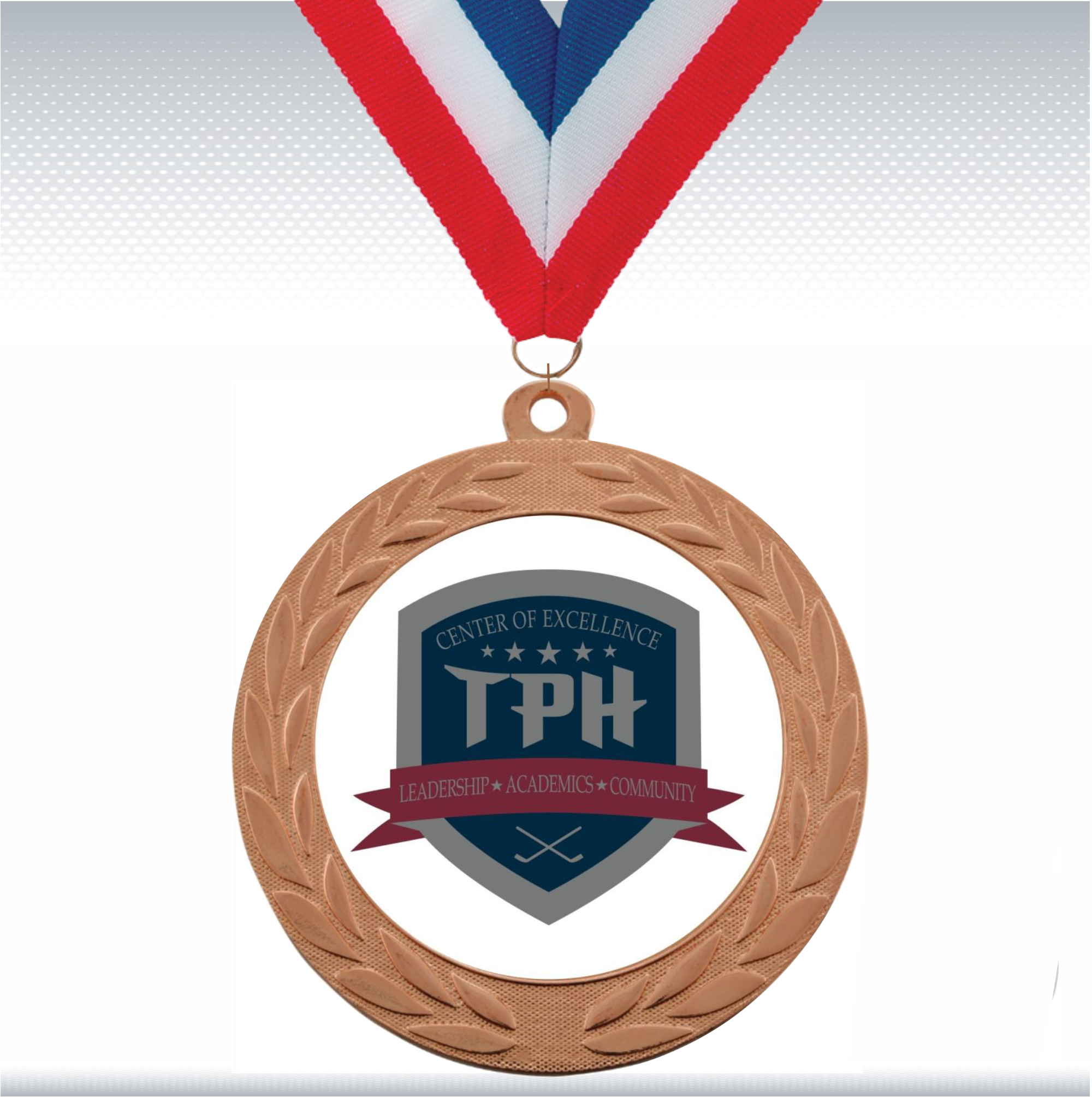 2 3/4" Bright Insert Medal 12