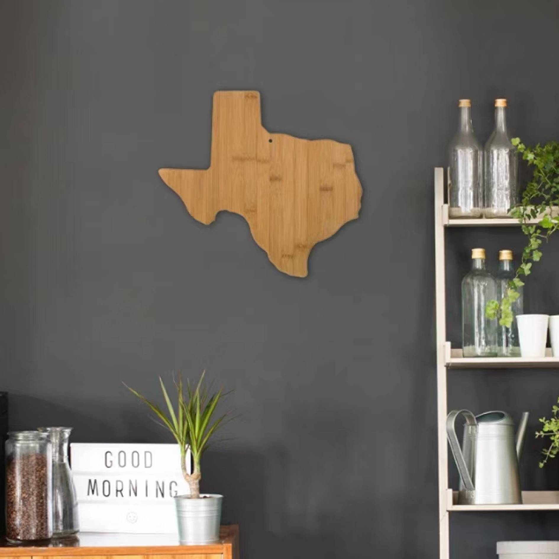 Texas State Shaped Serving Cutting Board 2