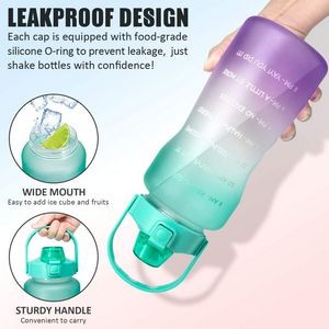 1 Gallon Plastic Water Bottle With Straw 4