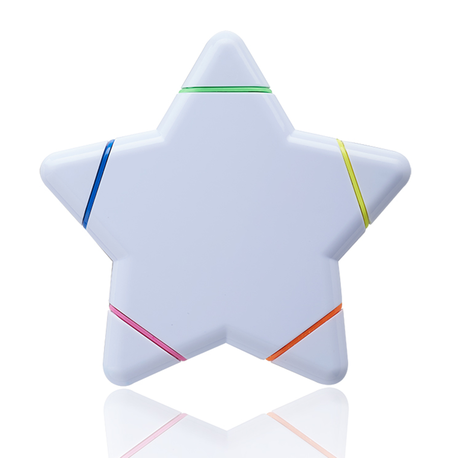 Star Shaped 5 Color Highlighters 1