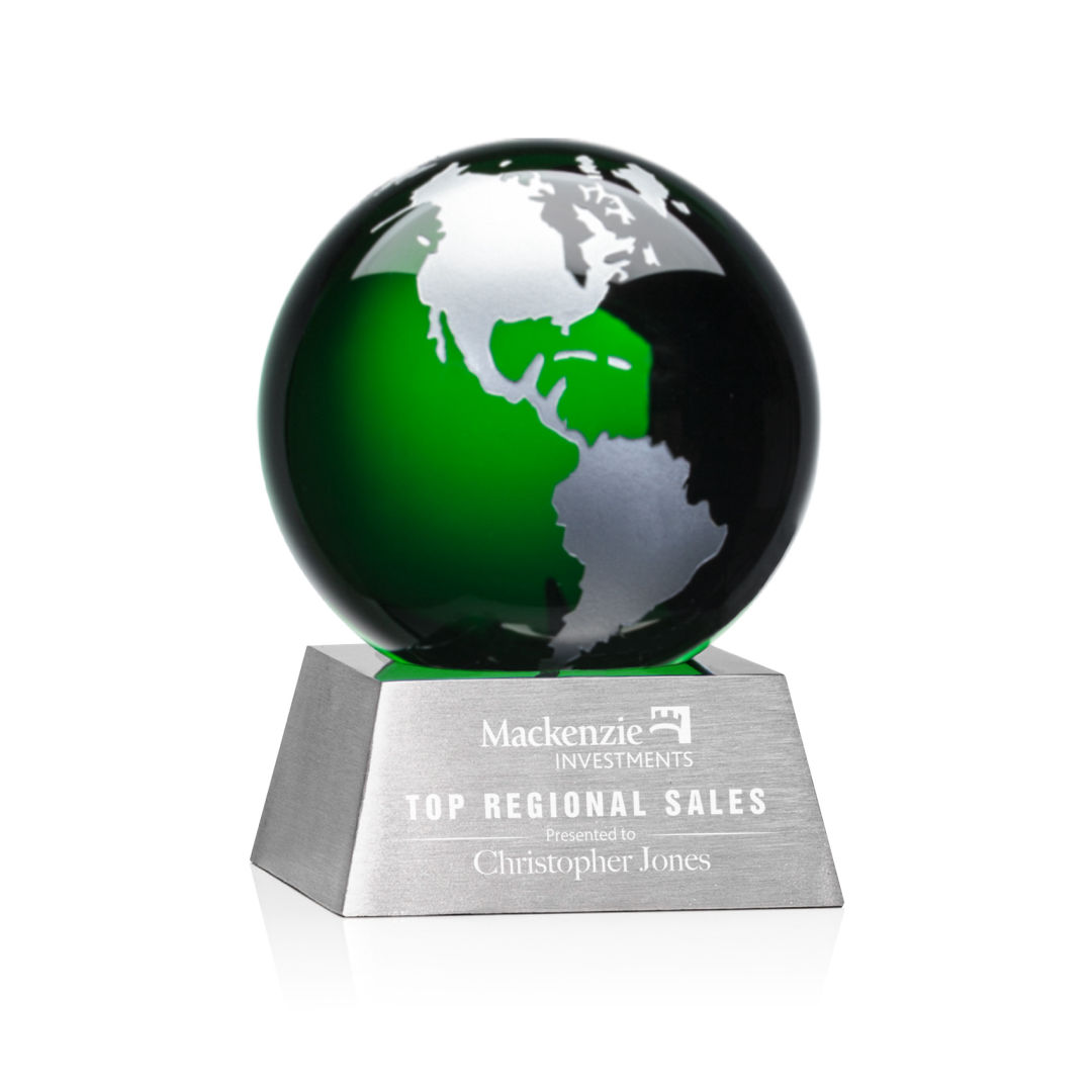 Ryegate Globe Award - Green/Silver 10