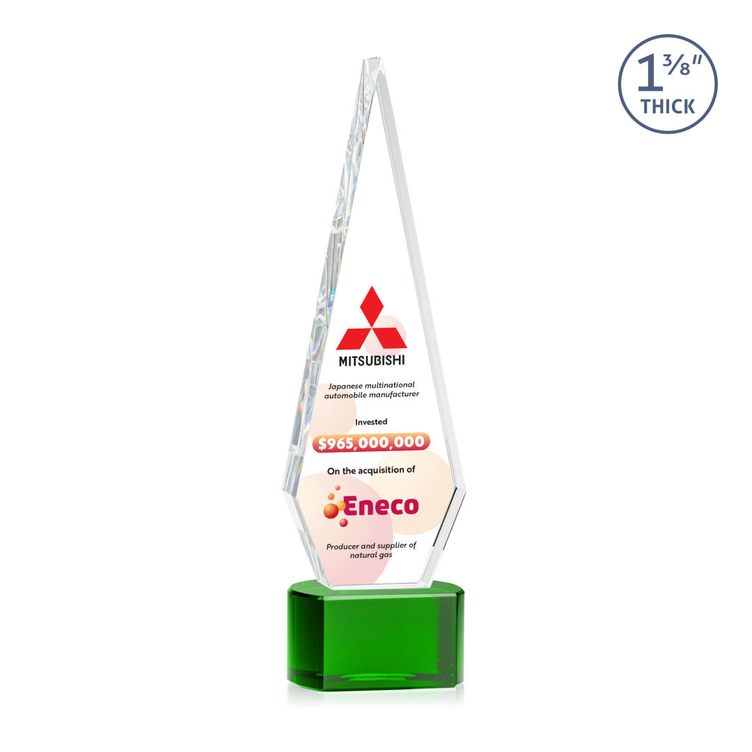 Springfield VividPrint™ Award on Paragon Base - Green 5