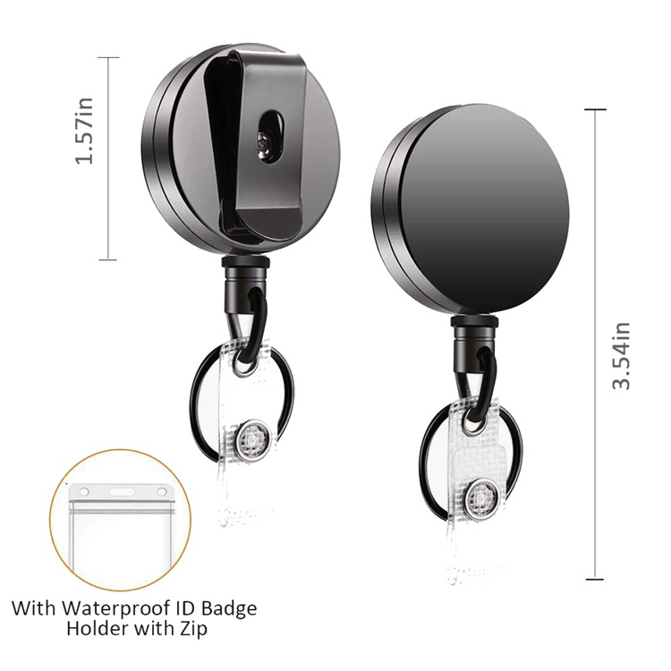 Retractable and powerful easy pull keychain 3
