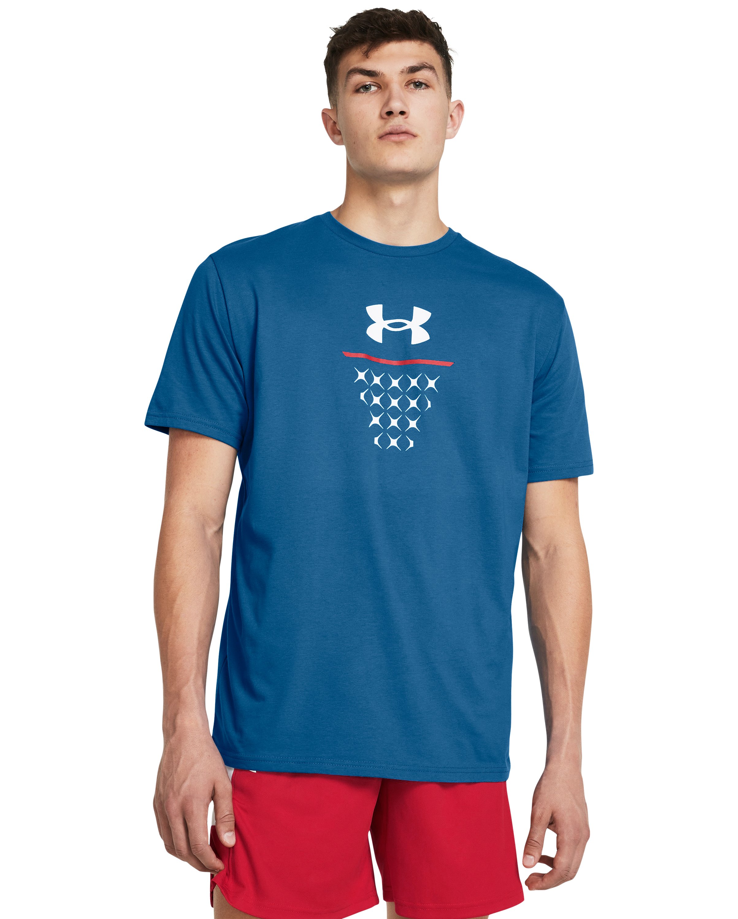 UA Net Icon Basketball Men's Short Sleeve 1