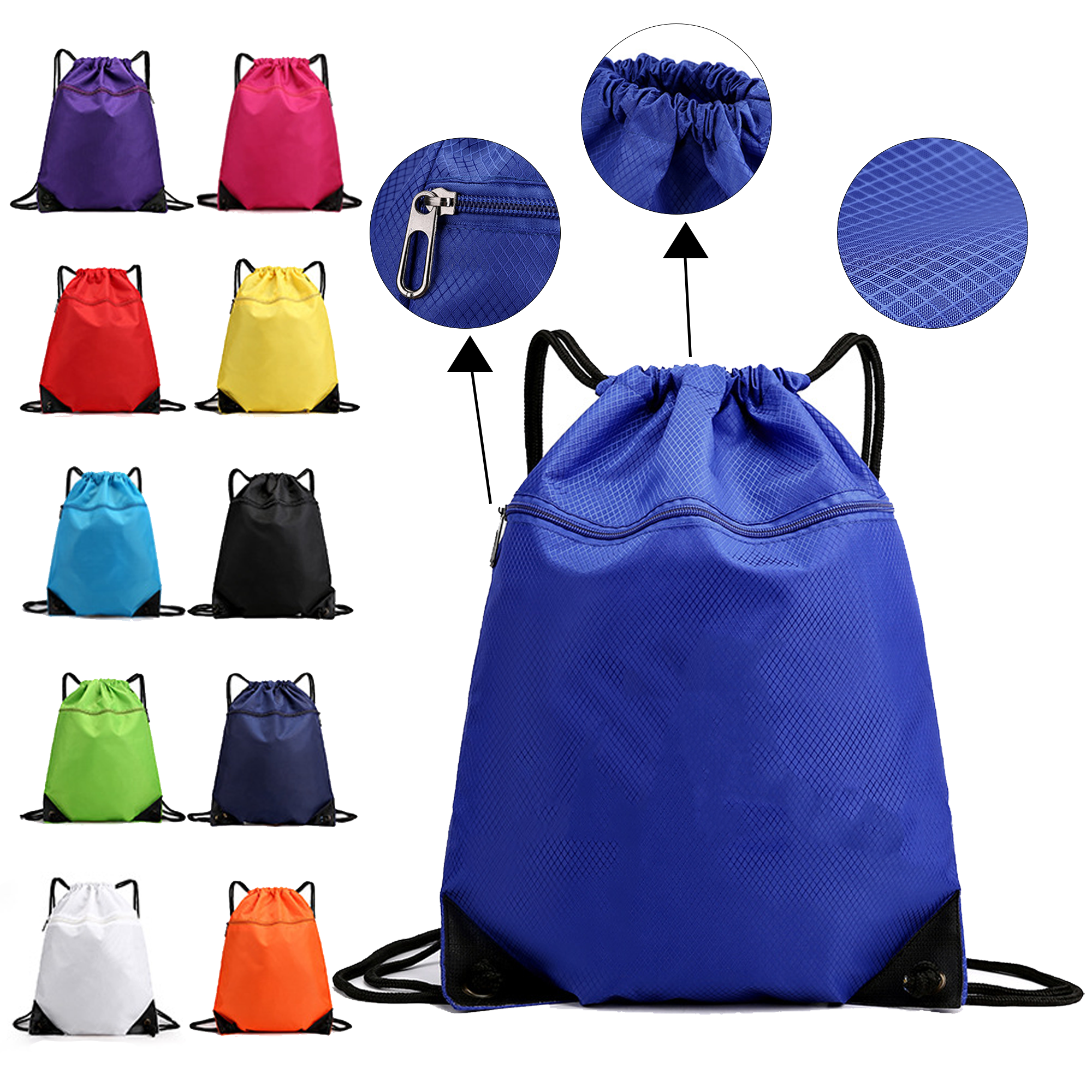 Large Gym Drawstring Bag 9