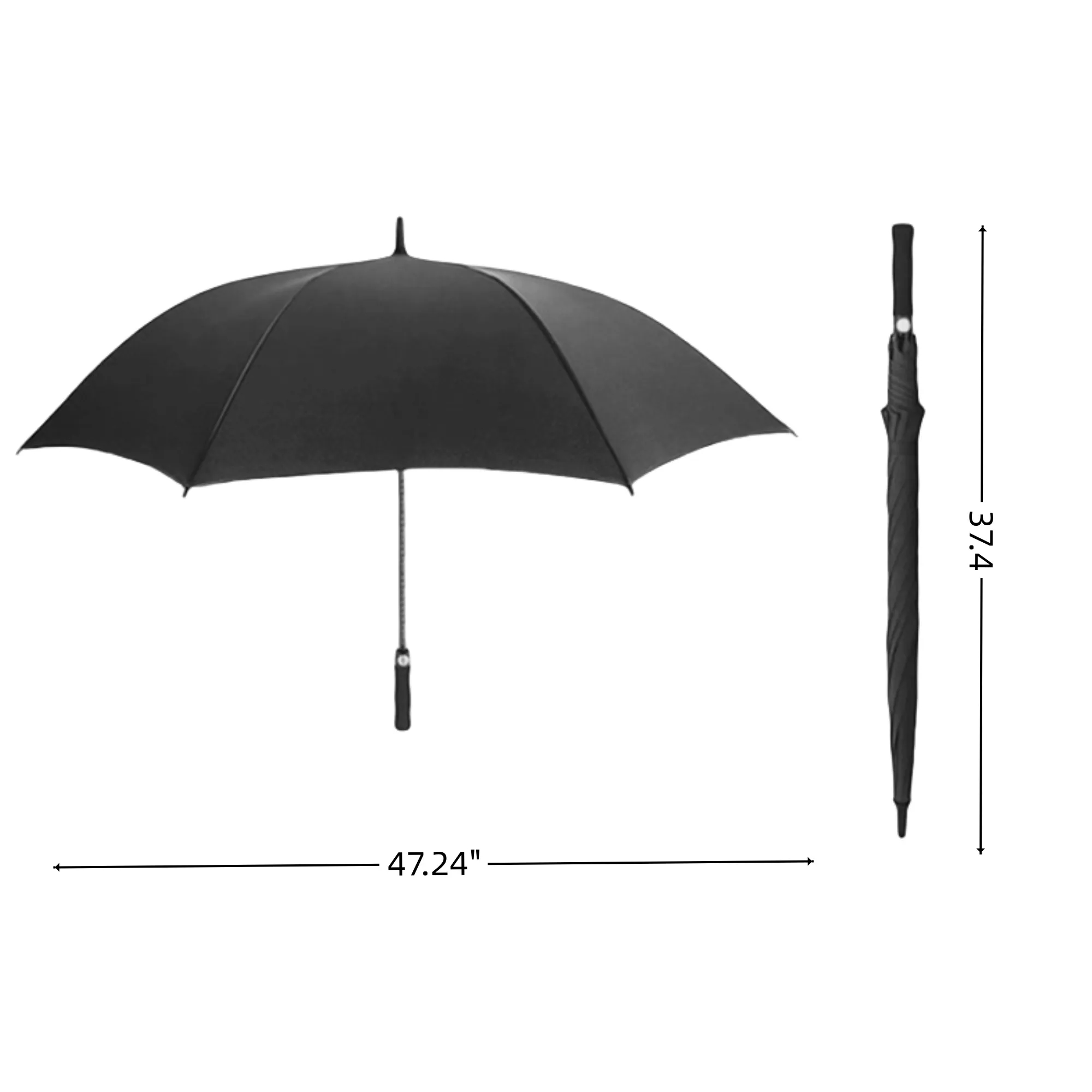 Large Straight Long Handled Automatic Golf Umbrella 5