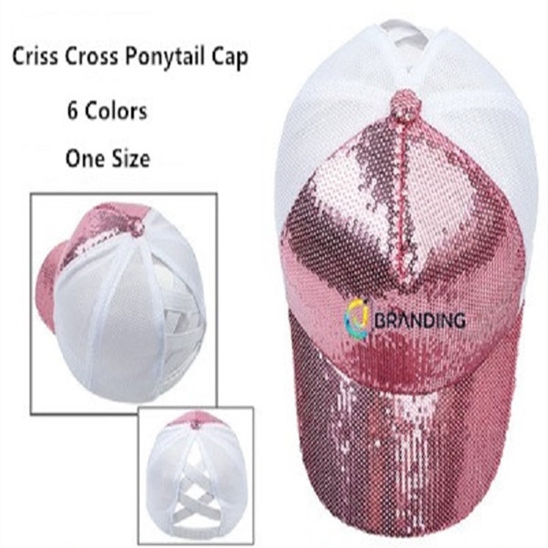 Sequined Baseball Cap 2