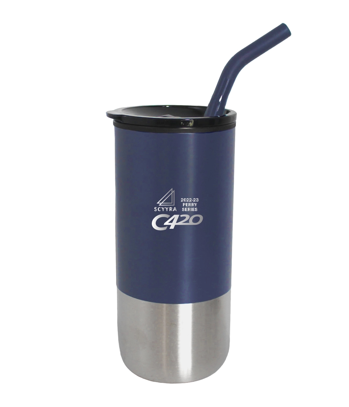 18oz. Double Wall Stainless Steel Mug w/Straw 19