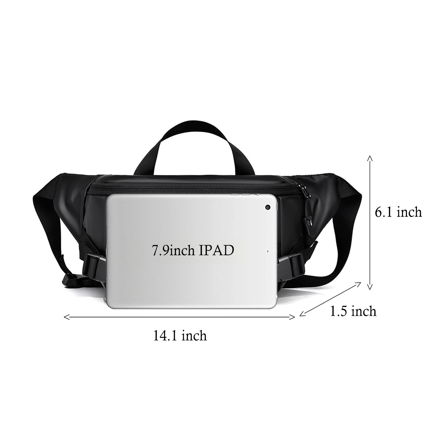nylon Outdoor Waterproof shoulder chest bag Fanny Pack 7