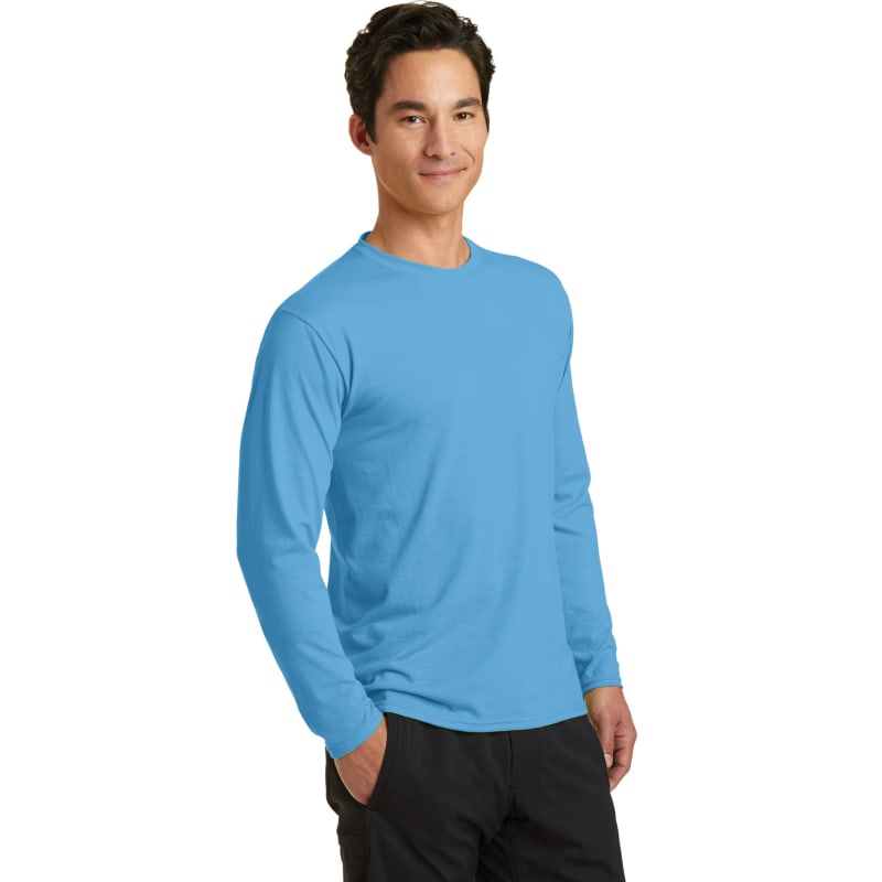 Port & Company Long Sleeve Performance Blend Tee. 22