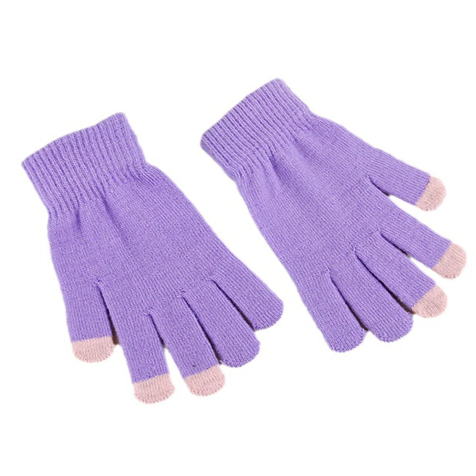 MOQ 10 Winter Knitted Warm Gloves Touch Screen 12