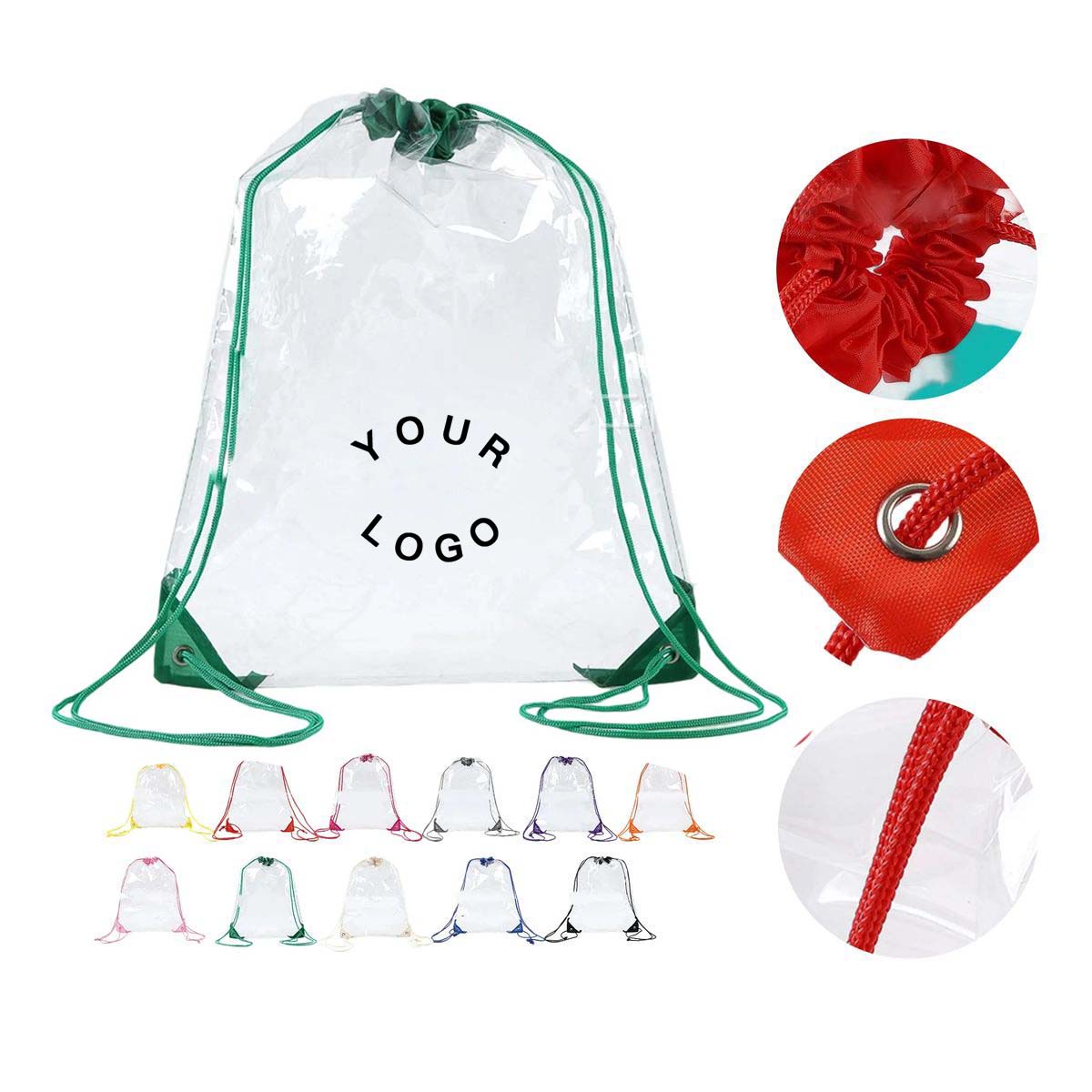 Reusable PVC Drawstring Bag with Strong Load Capacity 5