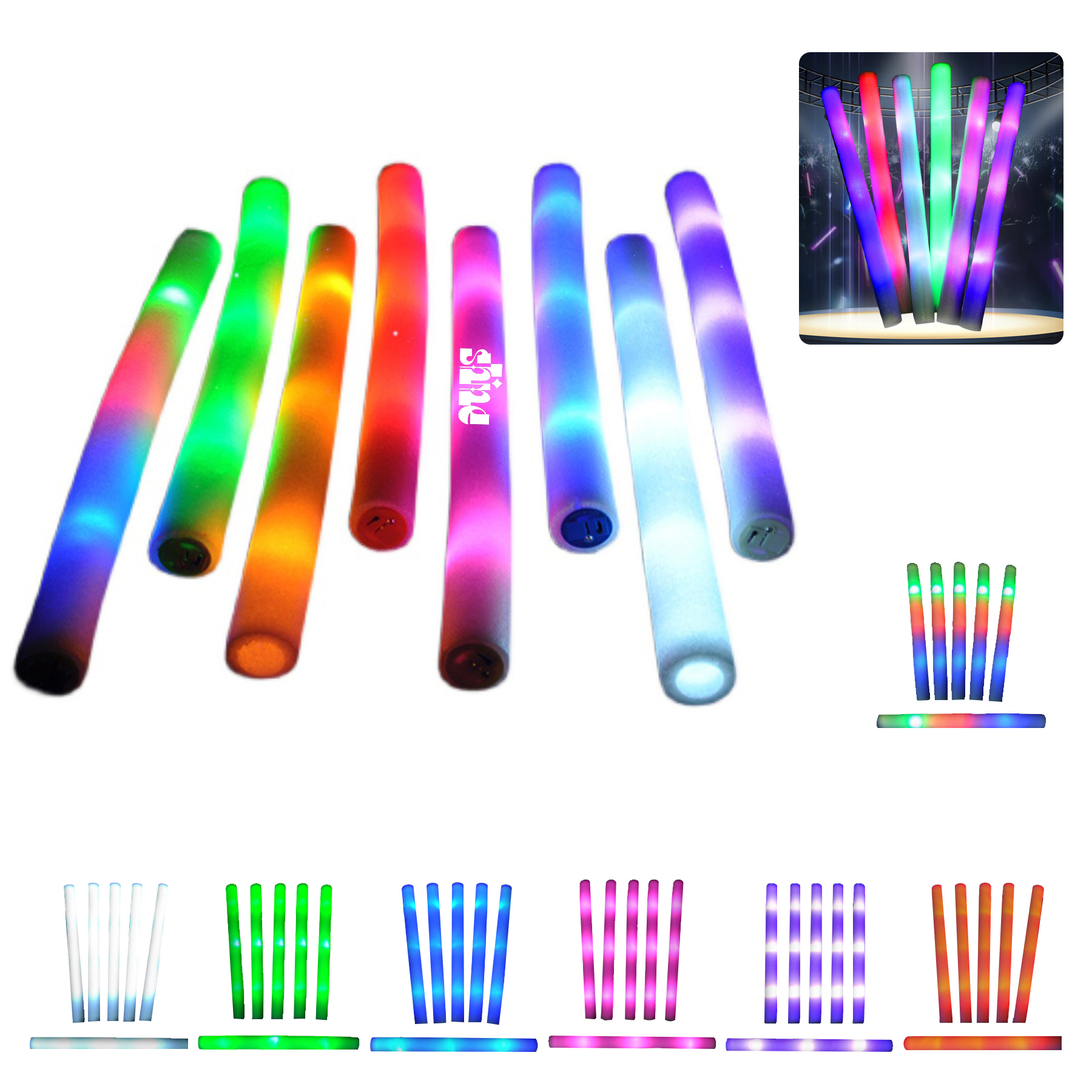 Colorful Foam Glow Sticks 1