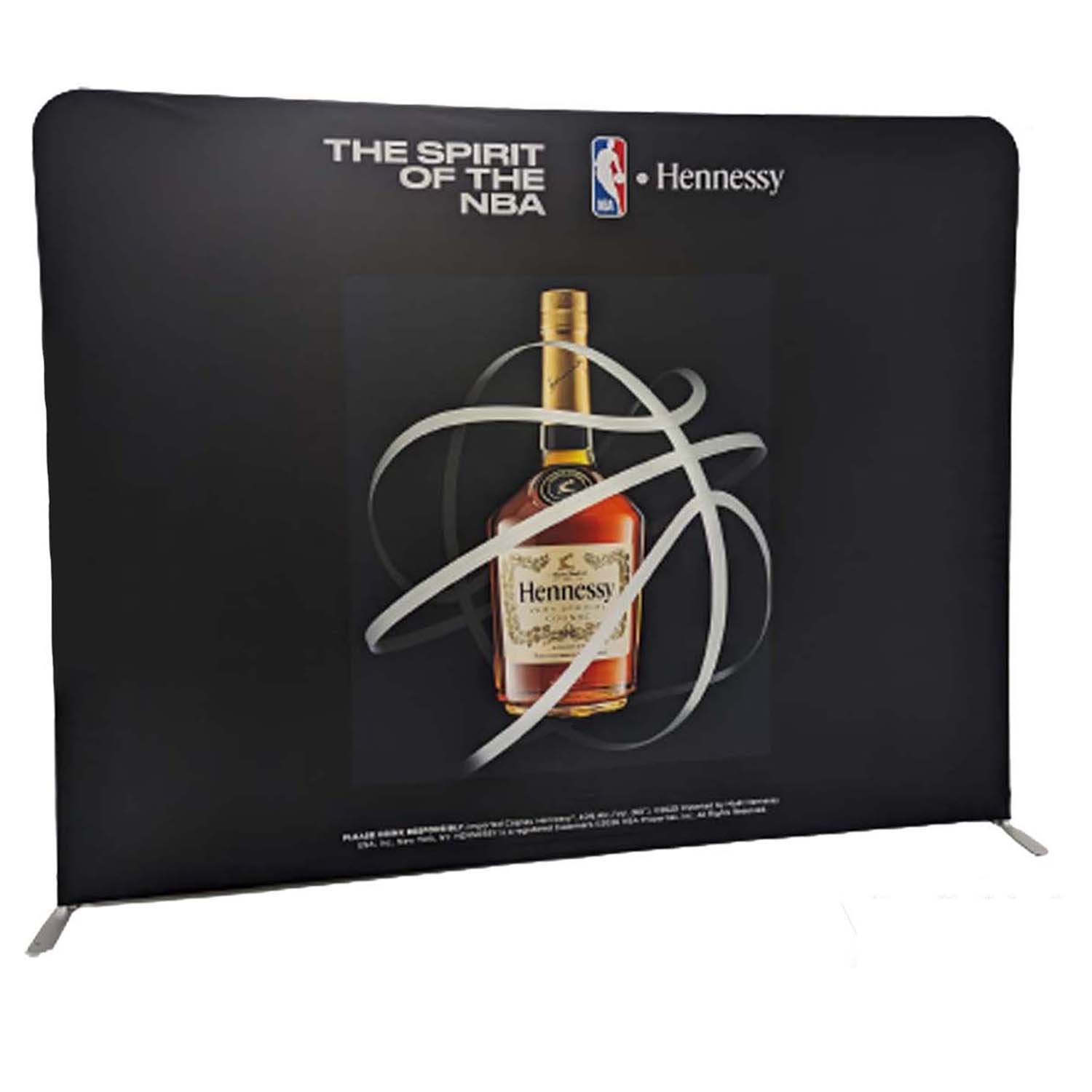 24 Hr Express - 8'W x 8'H EuroFit Tension Fabric Straight Wall Display Kit, Double Sided Graphics 5