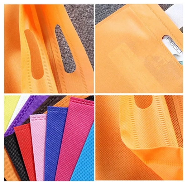 Cut-Out Handle Tote Non woven bag 7