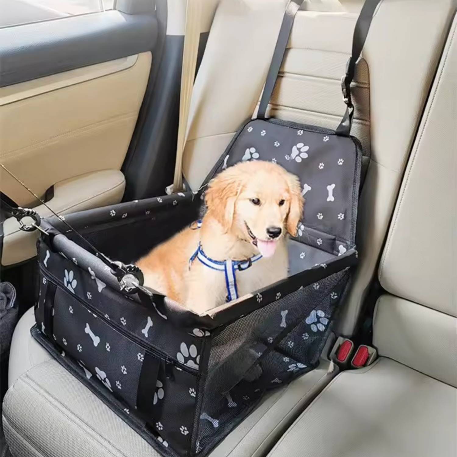 Pet Car Booster Seat Travel Carrier Cage 5