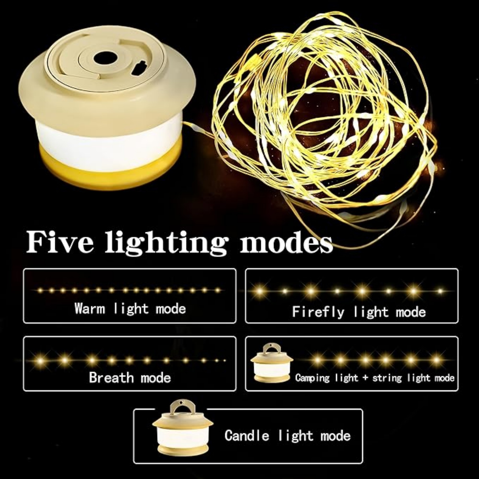 Retractable Waterproof String Lights 4