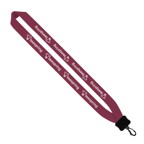 1" Cotton Lanyard with Plastic Clamshell & Swivel Snap Hook 21