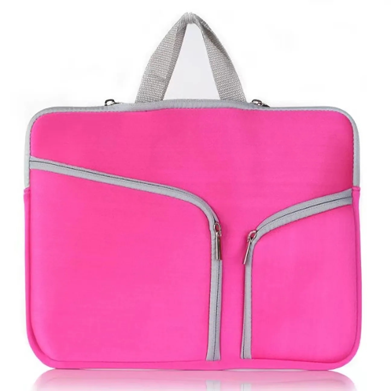 14" Dual Pockets Laptop Sleeve with handles 3