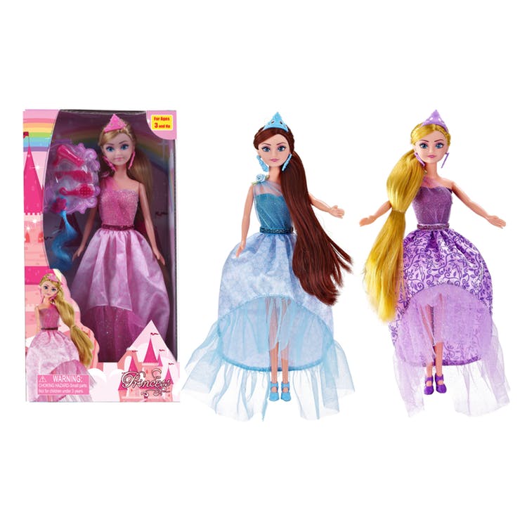 Fashion Princess Dolls - Assorted Colors Ages 3+ 12" 2