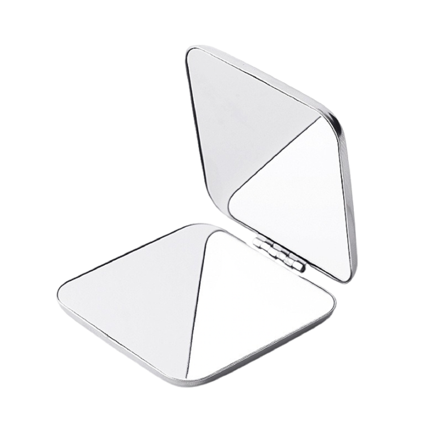 Stainless Steel Folding Compact Makeup Mirror 3