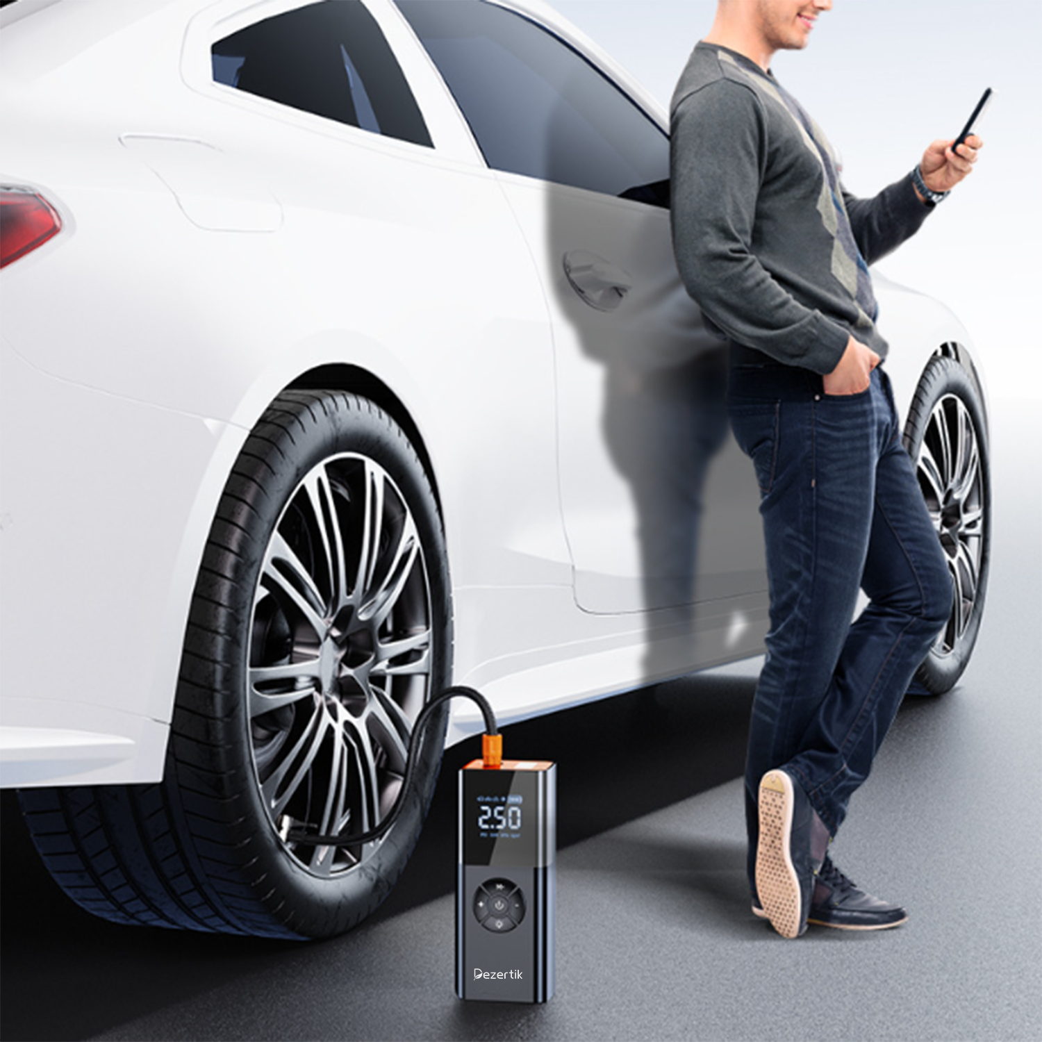 Vehicle-Mounted Digital Display High-Power Air Compressor 6