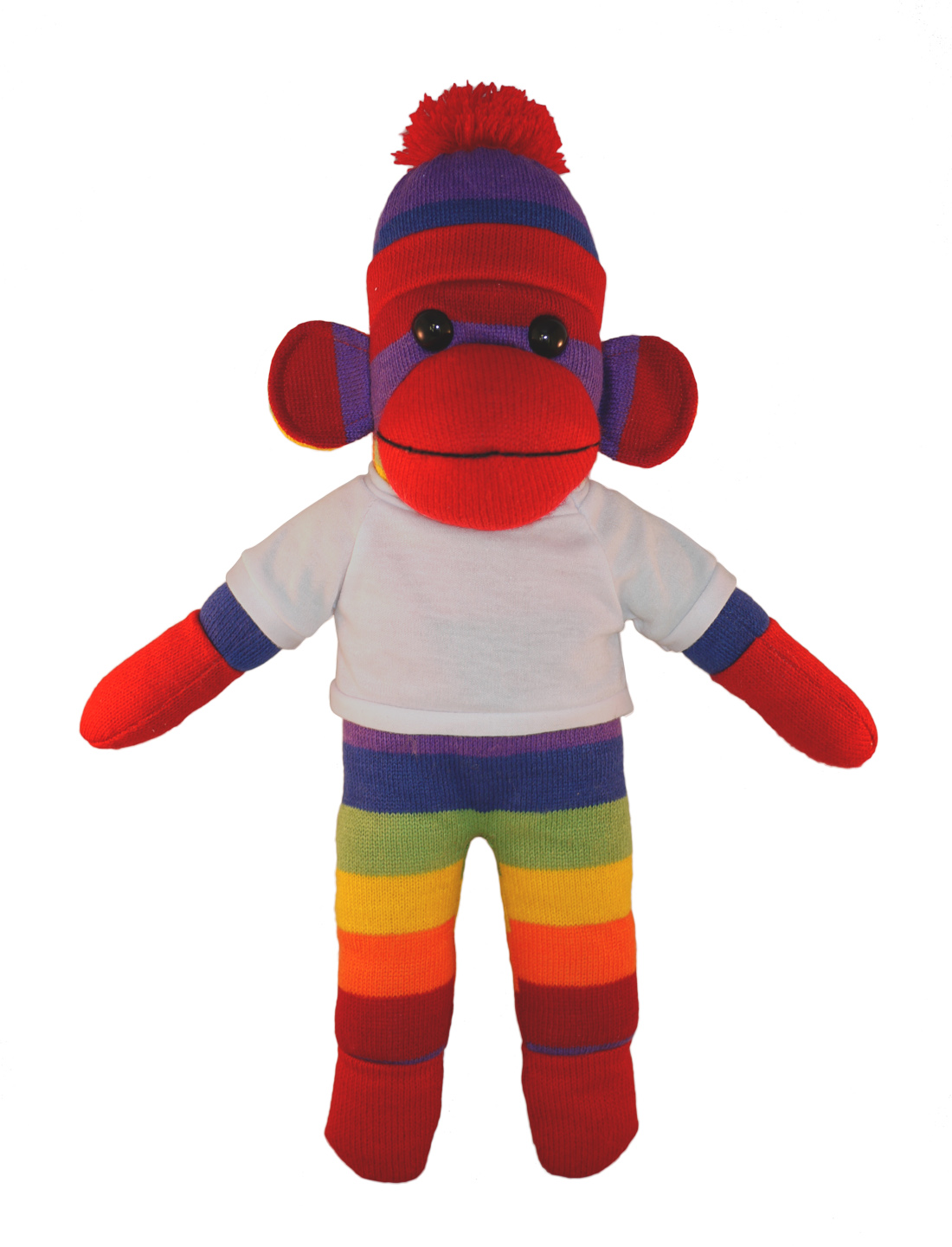 Rainbow Sock Monkey with Tee 19